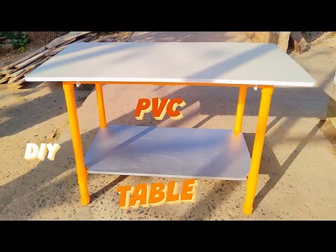 HOW TO MAKE A TABLE AT HOME FROM PVC PIPE !! HOMEMADE PVC PIPE TABLE.