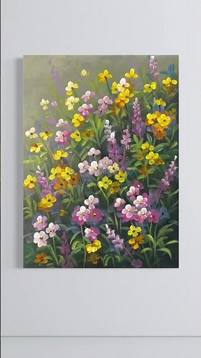 Colorful Wildflowers Step by Step 🌸