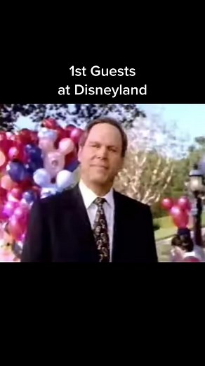 Michael Eisner Meets Disneyland's First Guests in 1990
