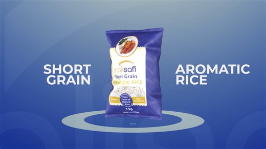 Marisafi Rice – 3D Product Motion Graphics