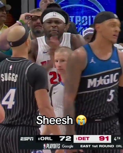 Paolo Banchero and Isaiah Stewart exchanged words after this play 😳
