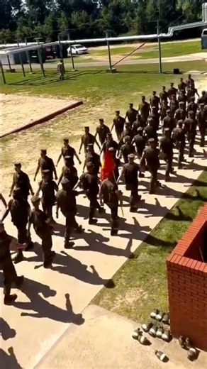 🔥 US Marine Recruits Marching in Formation | MCRD Boot Camp #USMarines #MarchingDrill
