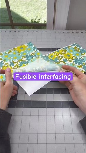 What is fusible interfacing?