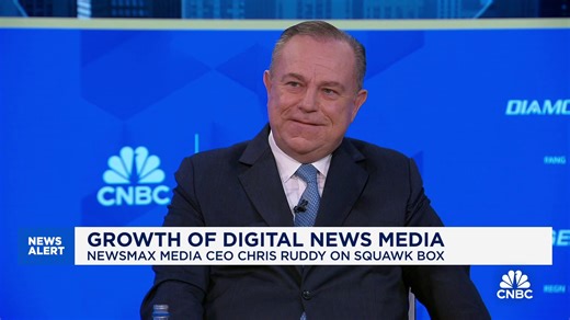 Watch CNBC's full interview with Newsmax Media CEO Chris Ruddy