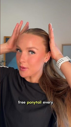 How to do a perfect slick back ponytail #ponytail #slickback #hairtutorial
