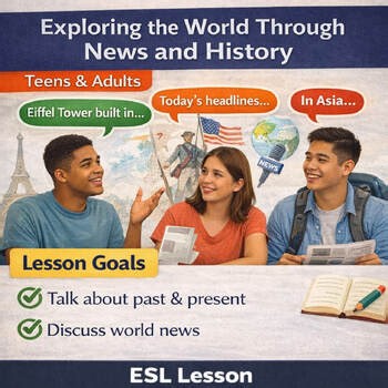 ESL World News & History Discussion Lesson: Past, Present & Future Issues