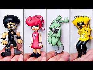 Making Alphabet Lore-Real Life Sculptures Timelapse Humanized Alphabet Lore FHKP