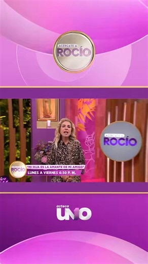 “Mi hija es la amante de mi amigo”. El problema, según él, es que ni la hija ni el amigo quieren decirse adiós. ¿Qué hace falta para que entren en razón? Acércate a Rocío por Azteca UNO y averígualo.