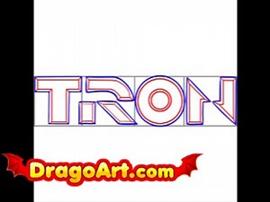 How to draw Tron, step by step