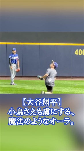 [Shohei Ohtani] A magical aura that captivates even the birds.