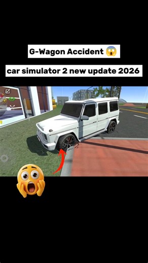 G-Wagon Accident 😱 | car simulator 2 new update 2026 | #carsimulator2 #shorts