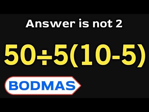 Most people get this maths question wrong || BODMAS rules question