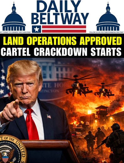 President Trump just announced U.S. military forces will begin land strikes against Mexican drug cartels in his first major interview since capturing Venezuelan dictator Nicolás Maduro. Speaking with Sean Hannity on Fox News, Trump revealed cartels kill up to 300,000 Americans annually through overdoses and it's time to take direct action. This comes after achieving unprecedented border security success with encounters down 92 percent since January 2025 and zero illegal migrant releases for seve