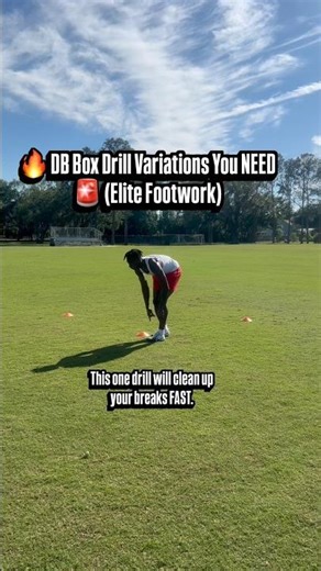 How to Improve DB Breaks FAST | Box Drill Variations for Defensive Backs