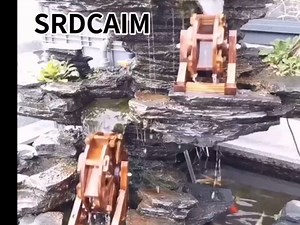 Amazon.com: Wooden Water Wheel Fountain for Garden Patio Pond Pool, waterwheel fountain outdoor,Vintage Outdoor Indoor Balcony Ornamental Waterfall Fountain, Feng Shui Wheels Fountain Yard Decorative Outdoors ( C : Patio, Lawn & Garden