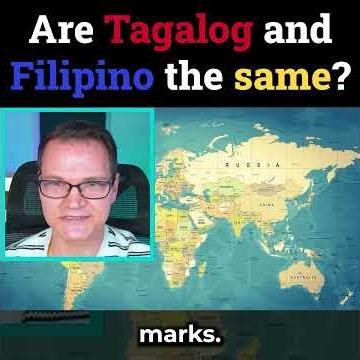 Are Tagalog and Filipino the same?