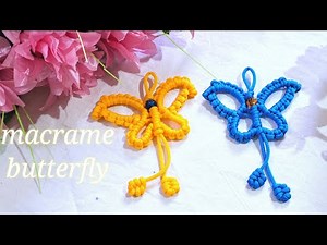 Macrame Butterfly Tutorial | Macrame Butterfly Keychain |Macrame Animals |मैक्रम तितली