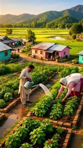 Life in a Pakistani Farming Village | Peaceful Rural Aerial Views