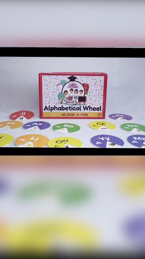 ABC Wheel - Make your Child Learn Alphabets in Unique way with our Alphabetical Wheel kit ..check out kit details on our website https://sparshhacks.com/product/alphabetical-wheel-activity-box-for-2-years/ #SparshHacks #alphabet #kidslearning #learningkits | Sparsh Hacks