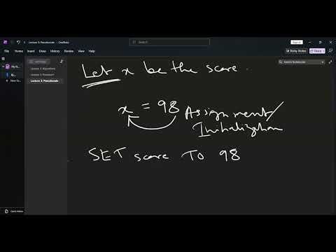 Understanding Pseudocode