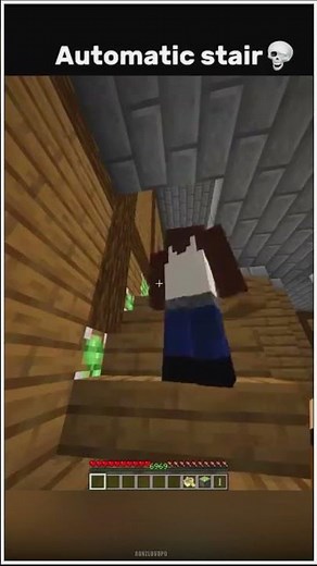 Minecraft Super Automatic Stairs 🔥 | Genius Redstone Build!