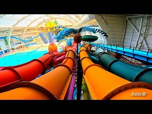 Tube Water Slides | Dreamworks Water Park 2022 | American Dream Mall