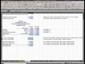 Entrepreneurial Finance - Pre and Post Money Valuation - seed round