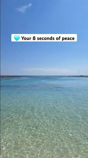 Relaxing Beach | Crystal Clear Sea 🩵