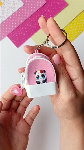DIY keychain backpack #diy #diyideas #handmade #craft #craftideas #shorts