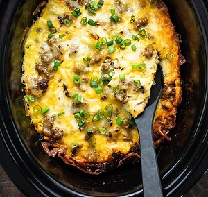 Crockpot Breakfast Casserole - Great for Meal Prep!