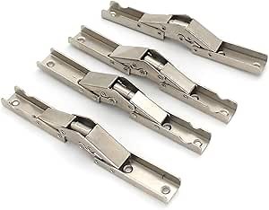 4 Pack Folding Brackets Hidden Cabinet Hardware Connectors 180 Degree Flat Spring Folding Hinge