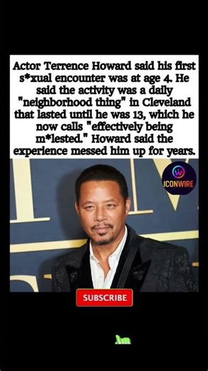 🚨😳 Terrence Howard Was Being Molested From Age 4 #terrencehoward #childhood #shorts