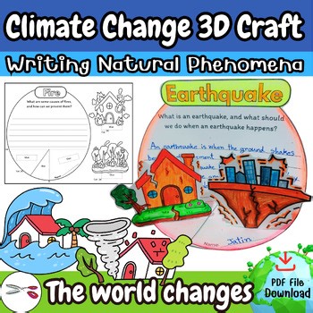 Climate Change 3D Craft : Writing Natural Phenomena | The world changes