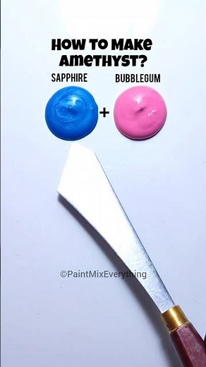How to Make Amethyst Color? Satisfying Paint Mixing #shorts #colormixing #acrylicpaint #satisfying