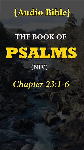 The Book of Psalms (Chapter 23) Audio Bible (NIV) #motivation #freeaudiobible #bible #bibleverse