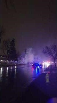 Electric transformer busted on Busse Road in Mount Prospect!