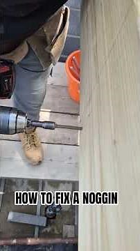how to fix a noggin #carpentry