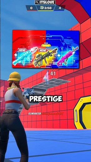 PRESTIGE RED VS BLUE - The Most Intense Fight in Fortnite 🔥 #shorts #fortnite #fortniteclips