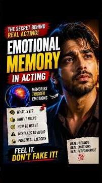 Emotional Memory in Acting 🎭 | Acting Tips