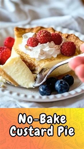 No-Bake Custard Pie: Silky, Sweet & Effortlessly Easy – The Classic Aussie Creamy Dessert Without the Oven! ☀️✨ | Cooking Lovers