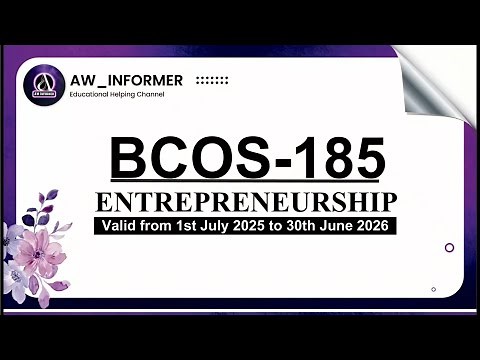 BCOS 185 Solved Assignment 25–26 | BCOS 185 Solved Assignment in English 25-26 | Free Solved on #yt