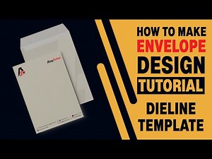 How to Create Envelope Between C3 / C4 Size Design with die cut / Dieline Perfect Tutorial