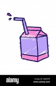 pressure popping animation of Milk Carton Chalk Drawing Stock Video Footage - Alamy
