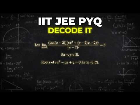Decode IIT JEE problem Pattern recognition Master Problem solving #iitjee
