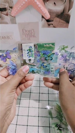 Unbox 100 pcs sticker box with me #diy #craft #unboxing #sticker #amazon