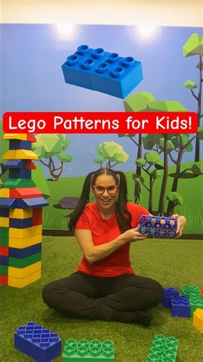 How to build a Colorful Lego Pattern for Kids! #shorts #challenge