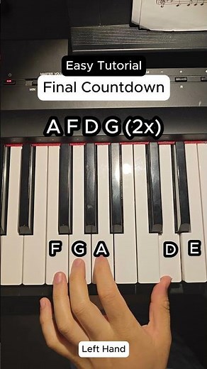 Play the Final Countdown on the piano #pianotutorial #piano #finalcountdown