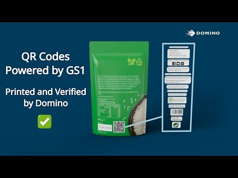 QR Codes Powered by GS1, Printed by Domino