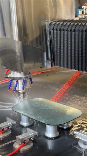 CNC center glass mirror edging grinding machine