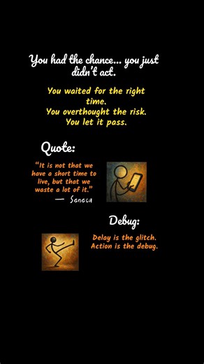 Time didn’t fail you.You leaked it.Find the glitch. Debug it. #glitch #debug #code #theonesoulglitch